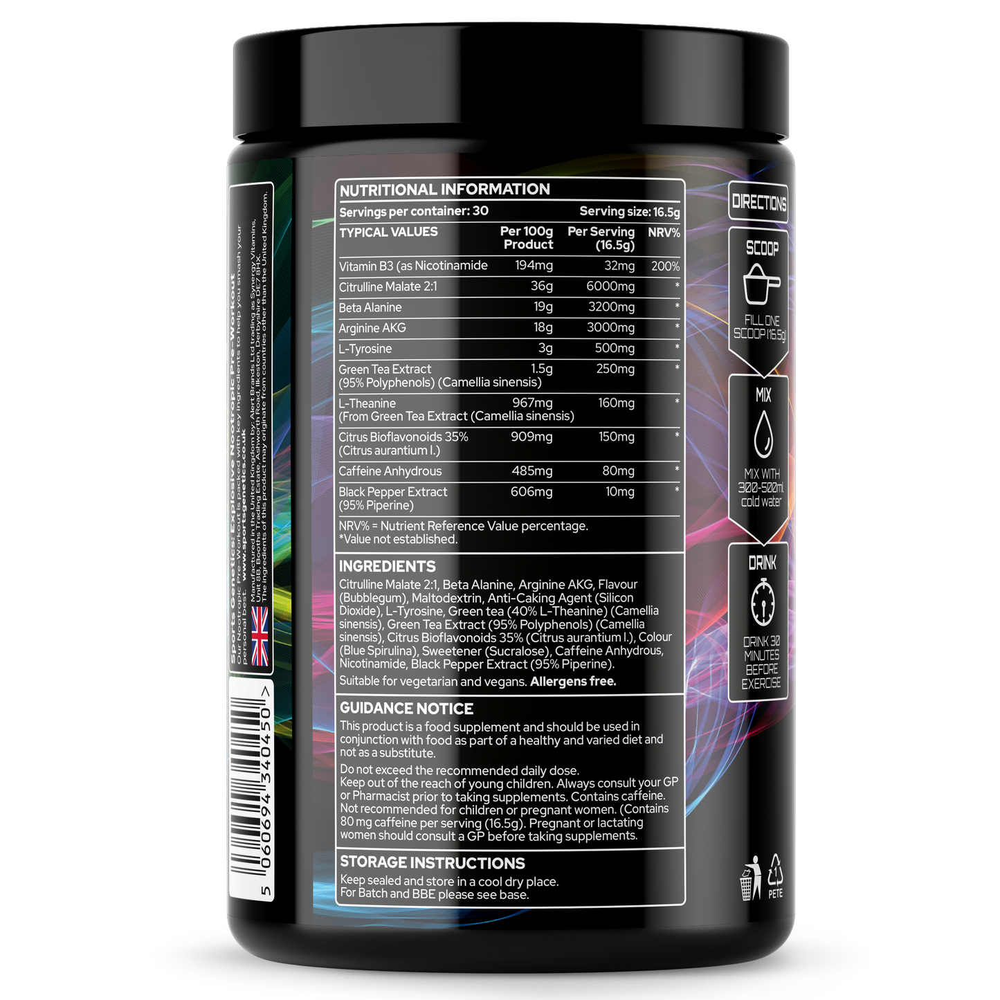 Explosive Nootropic Pre-Workout